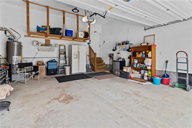 2000 Kelsey Bay Ct, Chesapeake, VA 23323 - garage with gas water heater and a garage door opener