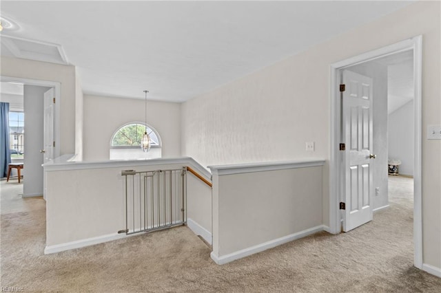 2000 Kelsey Bay Ct, Chesapeake, VA 23323 - hallway featuring light carpet and an upstairs landing