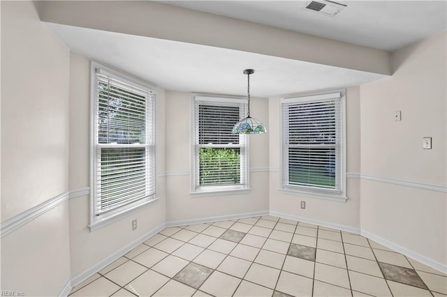 2505 Castle Hill Ct, Virginia Beach, VA 23454 - unfurnished dining area featuring baseboards and light tile patterned flooring