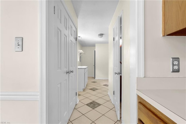 2505 Castle Hill Ct, Virginia Beach, VA 23454 - hall with light tile patterned floors and baseboards