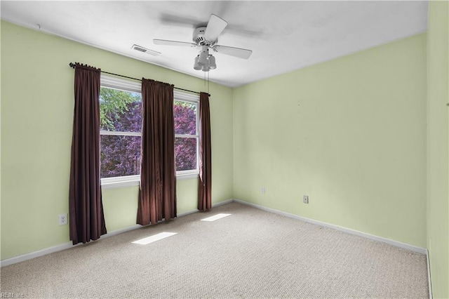 2505 Castle Hill Ct, Virginia Beach, VA 23454 - unfurnished room with carpet flooring and a ceiling fan