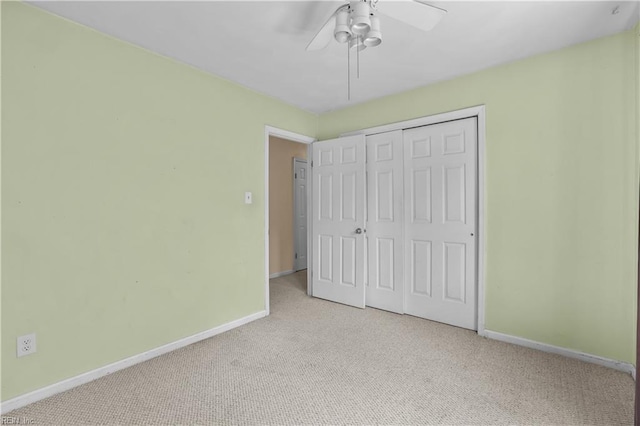 2505 Castle Hill Ct, Virginia Beach, VA 23454 - unfurnished bedroom with carpet flooring, a closet, and a ceiling fan
