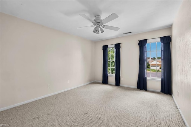 2505 Castle Hill Ct, Virginia Beach, VA 23454 - carpeted spare room featuring ceiling fan and baseboards