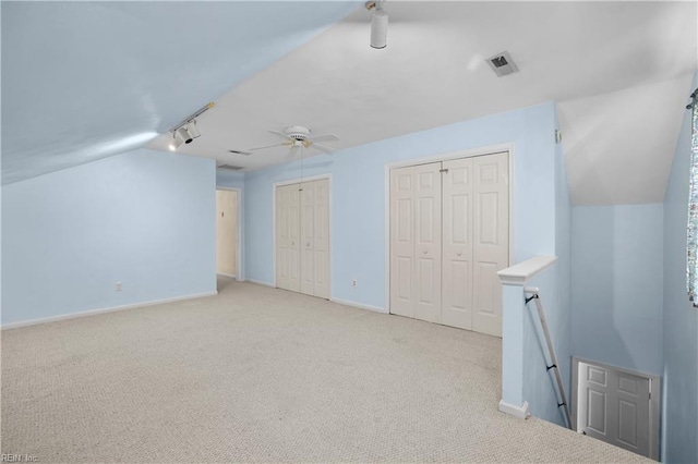 2505 Castle Hill Ct, Virginia Beach, VA 23454 - bonus room with a ceiling fan and light colored carpet