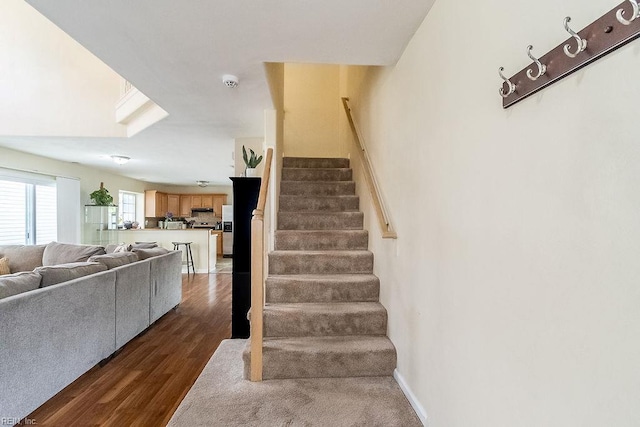 5537 Port Royal Dr, Virginia Beach, VA 23462 - staircase with wood finished floors