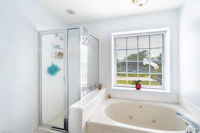 5537 Port Royal Dr, Virginia Beach, VA 23462 - full bathroom featuring a shower stall and a whirlpool tub