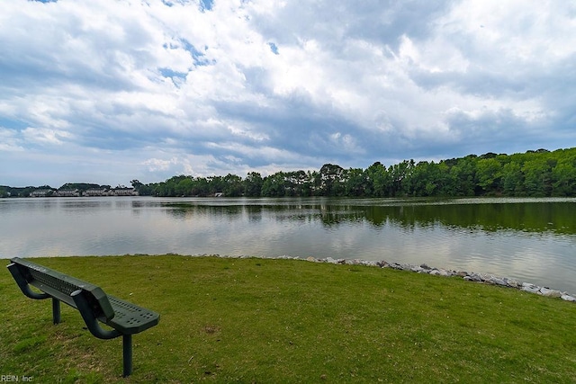 5537 Port Royal Dr, Virginia Beach, VA 23462 - water view with a heavily wooded area