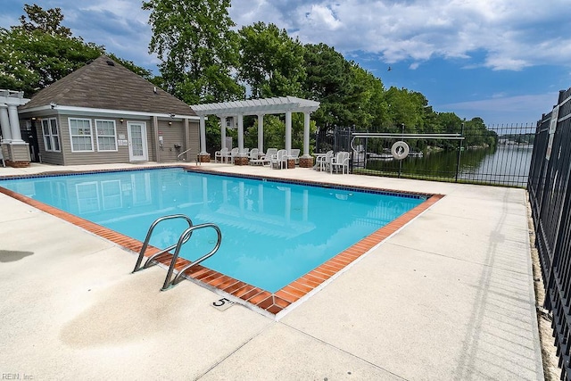 5537 Port Royal Dr, Virginia Beach, VA 23462 - view of pool featuring a pergola and a patio