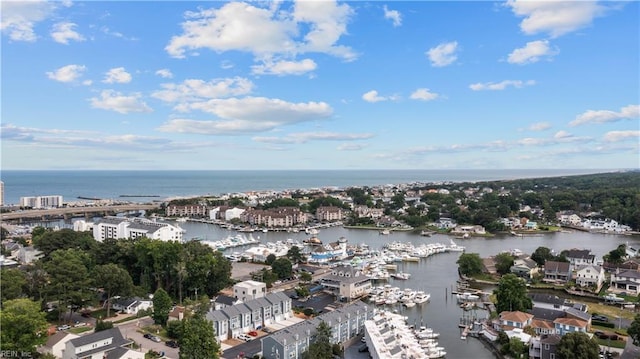 731 Carolina Ave, Virginia Beach, VA 23451 - drone / aerial view of a large body of water and a marina