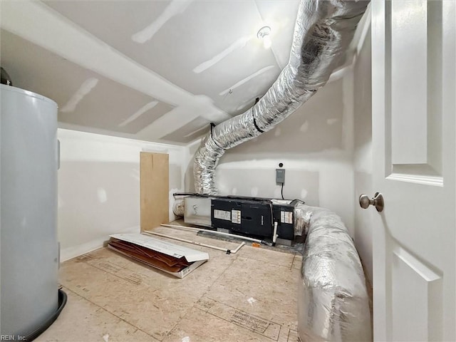 6885 Colemans Crossing Ave, Hayes, VA 23072 - living room with water heater