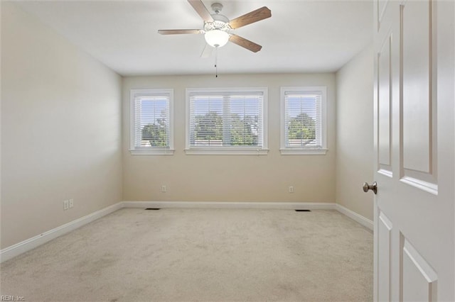 6885 Colemans Crossing Ave, Hayes, VA 23072 - empty room with light colored carpet and ceiling fan