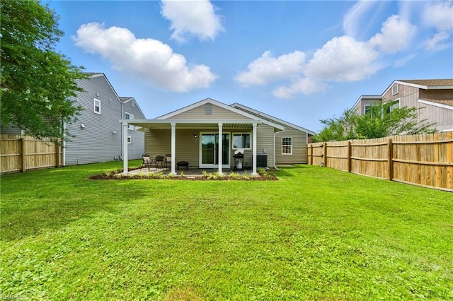 3441 Daisy Cres, Virginia Beach, VA 23453 - back of property featuring a patio area and a fenced backyard