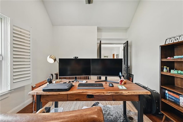 409 Torre Pine Ct, Chesapeake, VA 23322 - office with vaulted ceiling and baseboards