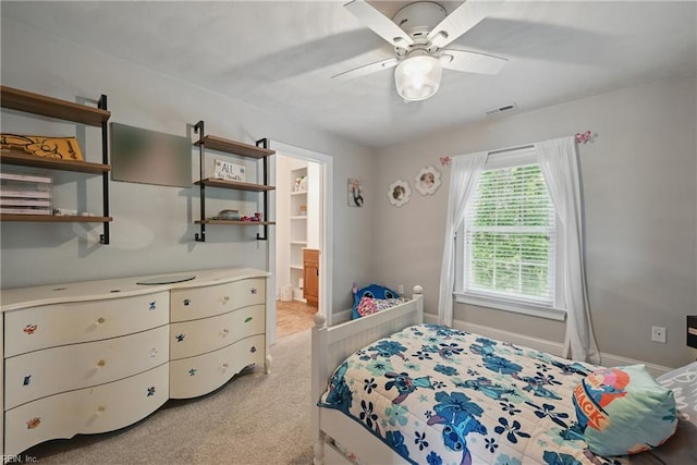 409 Torre Pine Ct, Chesapeake, VA 23322 - bedroom featuring light colored carpet and ceiling fan