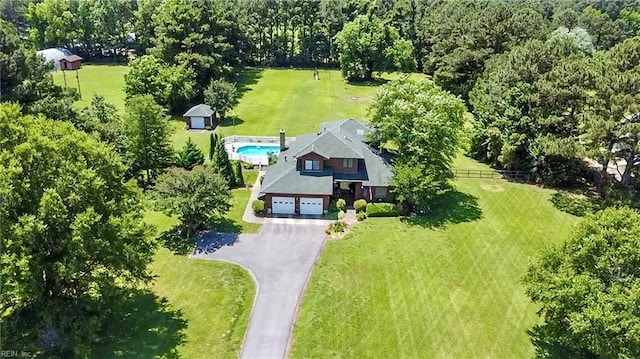 1737 Pleasant Ridge Rd, Virginia Beach, VA 23457 - aerial view of property and surrounding area with a pool
