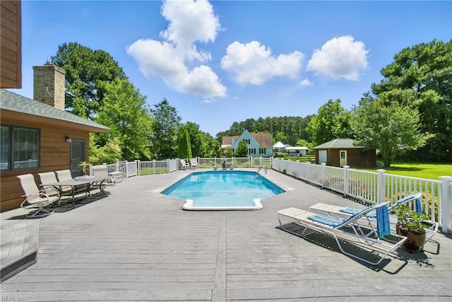 1737 Pleasant Ridge Rd, Virginia Beach, VA 23457 - view of pool with a deck