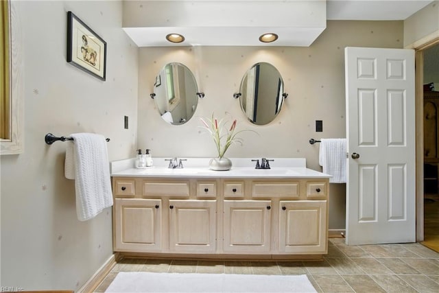 1737 Pleasant Ridge Rd, Virginia Beach, VA 23457 - bathroom with double vanity and baseboards