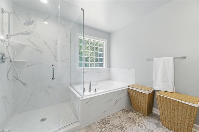 20517 Madison Ct, Smithfield, VA 23430 - full bath with a marble finish shower and a garden tub