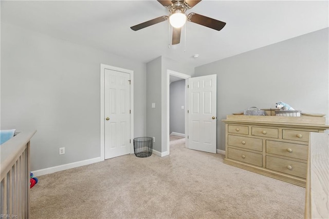 20517 Madison Ct, Smithfield, VA 23430 - bedroom featuring light carpet and a ceiling fan