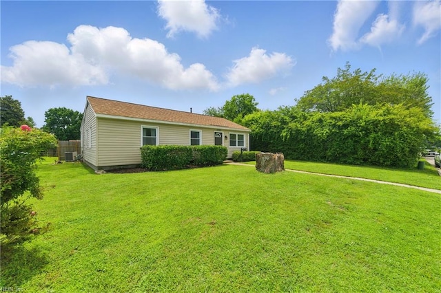 1832 Andrews Blvd, Hampton, VA 23663 - back of property with a lawn