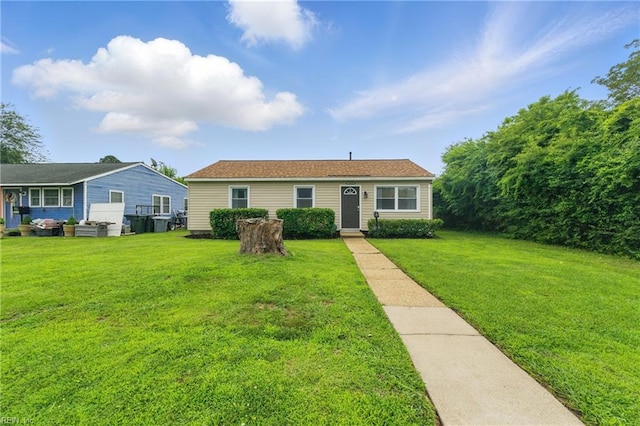 1832 Andrews Blvd, Hampton, VA 23663 - view of front facade with a front yard