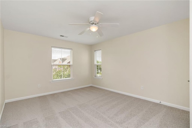 3112 Sybilla St, Chesapeake, VA 23323 - spare room with light colored carpet and ceiling fan