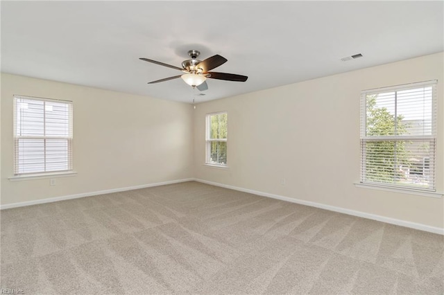 3112 Sybilla St, Chesapeake, VA 23323 - carpeted spare room with baseboards and ceiling fan