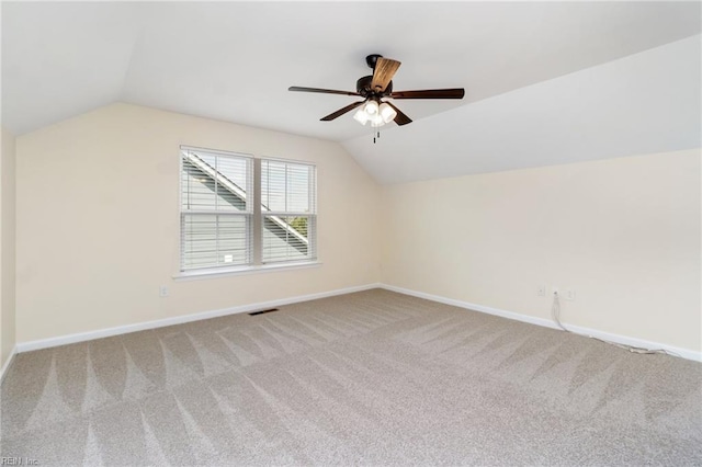 3112 Sybilla St, Chesapeake, VA 23323 - additional living space with lofted ceiling, carpet floors, and a ceiling fan