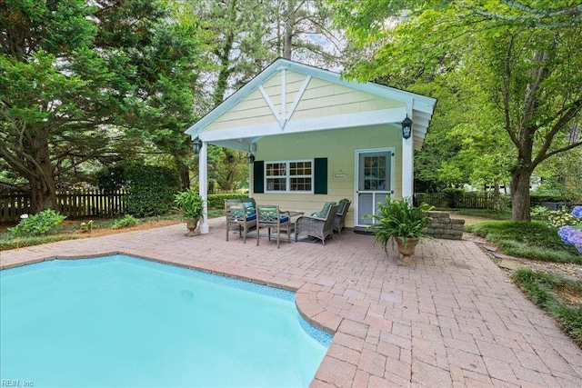 537 Cavalier Dr, Virginia Beach, VA 23451 - view of pool with a patio, an outdoor structure, and outdoor lounge area