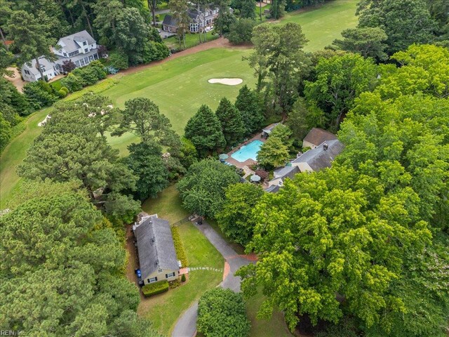 537 Cavalier Dr, Virginia Beach, VA 23451 - aerial overview of property's location featuring a golf club