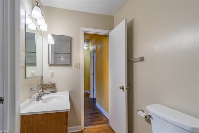 3724 Radford Cir, Chesapeake, VA 23321 - bathroom featuring vanity and wood finished floors
