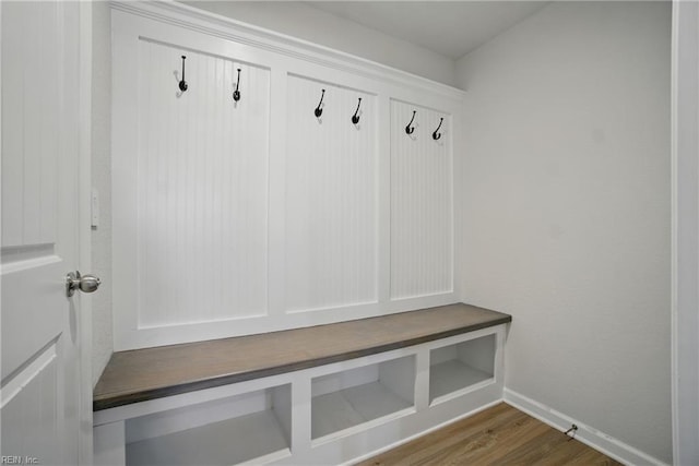 453 Asuza St, Chesapeake, VA 23323 - mudroom featuring dark wood finished floors and baseboards