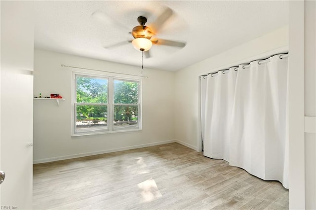 1509 Cypress Ave, Virginia Beach, VA 23451 - empty room with a ceiling fan, light wood finished floors, and a textured ceiling