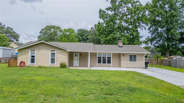 2504 Pine Needles Cir, Virginia Beach, VA 23453 - ranch-style home with a chimney and driveway