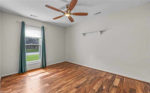 2504 Pine Needles Cir, Virginia Beach, VA 23453 - spare room with ceiling fan and wood finished floors