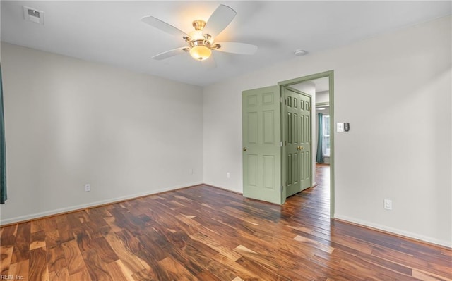 2504 Pine Needles Cir, Virginia Beach, VA 23453 - spare room with wood finished floors and ceiling fan