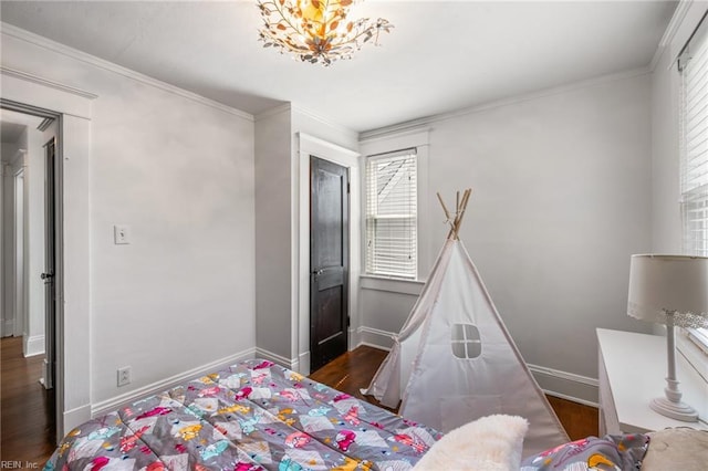112 Fayton Ave, Norfolk, VA 23505 - bedroom with wood finished floors and ornamental molding