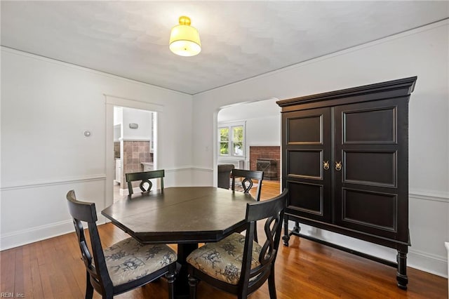 112 Fayton Ave, Norfolk, VA 23505 - dining space featuring arched walkways and hardwood / wood-style flooring
