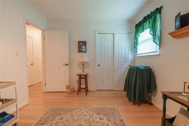 1328 Burlington Rd, Virginia Beach, VA 23464 - living area featuring light wood-style flooring and ornamental molding