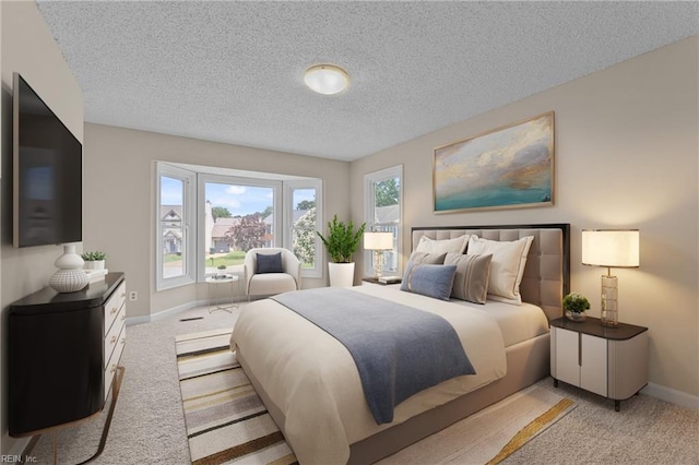 890 Brompton Ct, Newport News, VA 23608 - bedroom with carpet and a textured ceiling