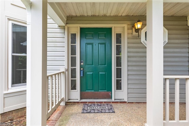890 Brompton Ct, Newport News, VA 23608 - doorway to property featuring covered porch