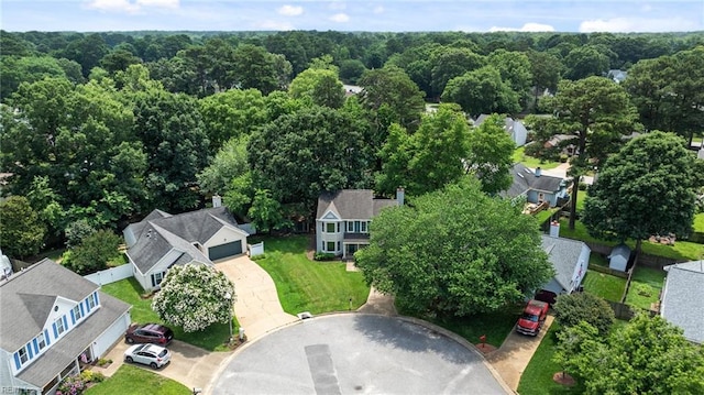 890 Brompton Ct, Newport News, VA 23608 - aerial view of residential area featuring a forest