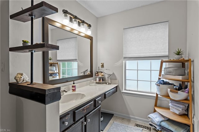 4592 Genoa Cir, Virginia Beach, VA 23462 - bathroom with vanity and tile patterned flooring