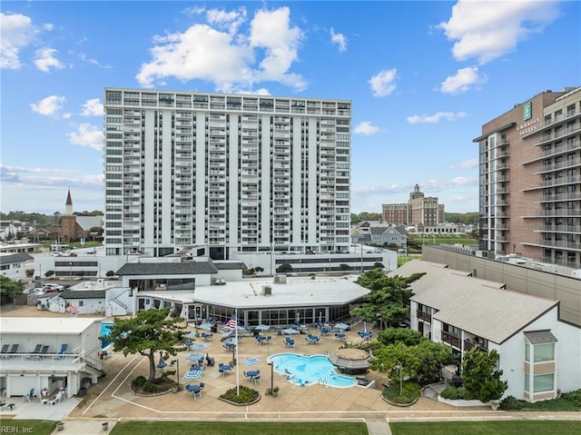 4004 Atlantic Ave Unit 309, Virginia Beach, VA 23451 - view of building exterior with a city view