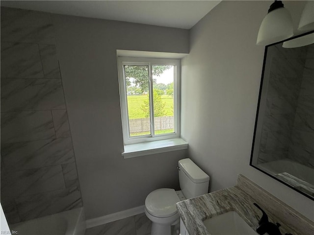 613 Presidential Blvd, Virginia Beach, VA 23452 - full bath with vanity, a shower, marble finish floors, and a bath