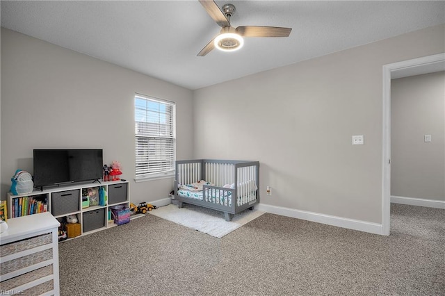 3440 Marabou Ln, Virginia Beach, VA 23451 - carpeted bedroom featuring a nursery area and a ceiling fan