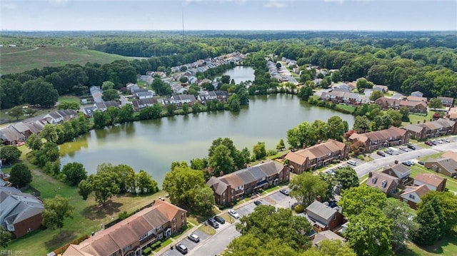 19 Dawn Ln, Hampton, VA 23666 - aerial view of residential area with a nearby body of water