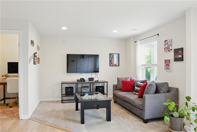 3102 Rollie Way, Chesapeake, VA 23323 - living room with wood finished floors and recessed lighting