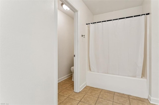 305 Roane Dr, Hampton, VA 23669 - full bathroom with shower / tub combo with curtain and tile patterned floors