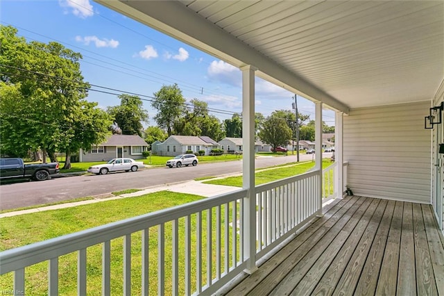 305 Roane Dr, Hampton, VA 23669 - porch featuring a residential view and a yard